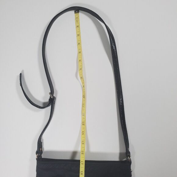 Kate Spade Women’s Crossbody Bag Black Nylon Gold Hardware Medium Shoulder Bag - Picture 10 of 15